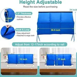 NEAUDE Bedding Bed Rail Covers For Hospital Bed Elderly Adults — free download